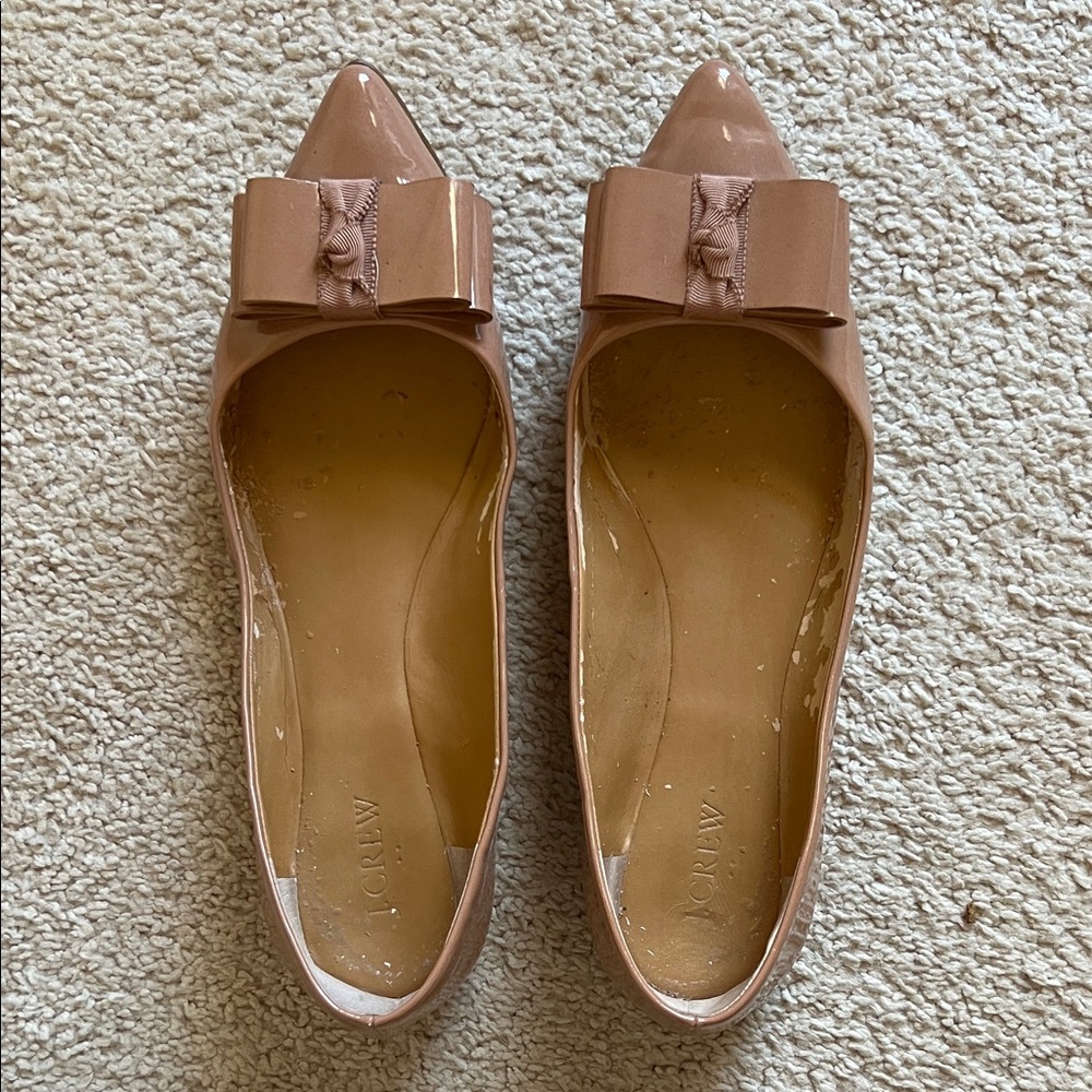 J. Crew Women's Nude Bow Flats